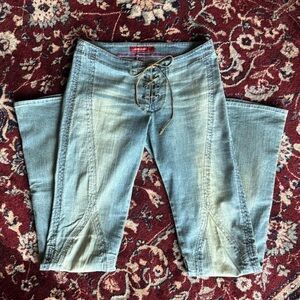 Vintage Lace Up Y2K Miss Sixty Jeans